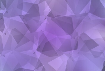 Naklejka premium Light Purple vector texture with abstract poly forms.