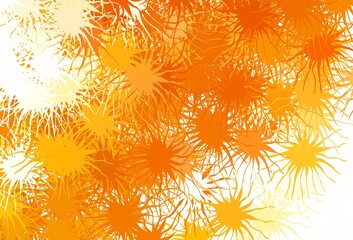 Light Orange vector pattern with random forms.