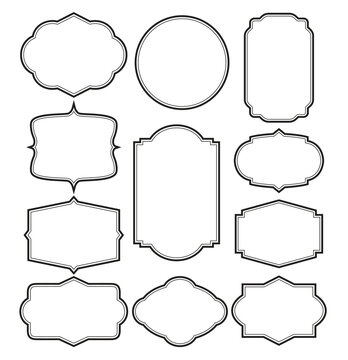 Set of frames border design