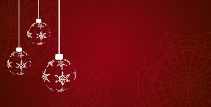 Merry christmas background with christmas ball Free Vector