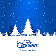 Merry christmas background with snowflakes Free Vector