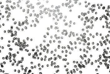 Light Black vector background with bubbles.
