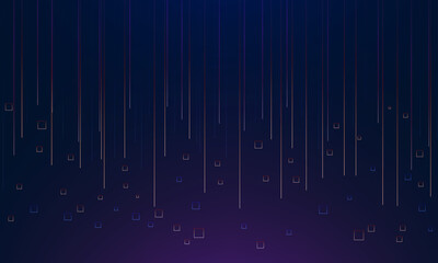 Background abstract pixel rain. Vector illustration