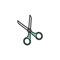 scissors line icon. Signs and symbols can be used for web, logo, mobile app, UI, UX