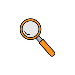 magnifying glass line icon. Signs and symbols can be used for web, logo, mobile app, UI, UX