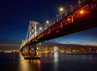 Foto op Aluminium Bay Bridge, San Francisco, USA © Jennifer Chen