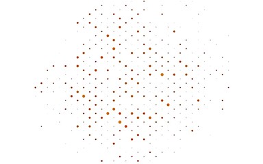 Light Yellow, Orange vector pattern with spheres.