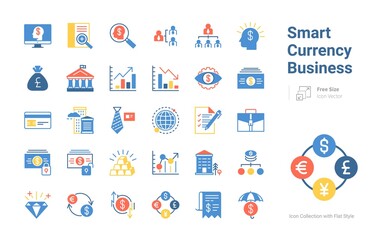 Smart Currency Business icon collection