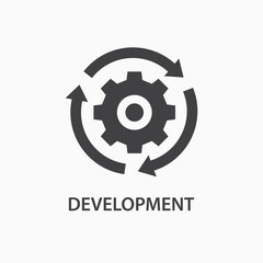 Development icon. Service tool logo template. Vector illustration.