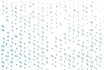 Light Blue, Green vector texture with colored snowflakes.