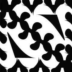 Black and White seamless pattern