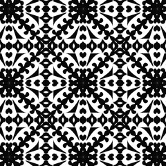 Black and White seamless pattern