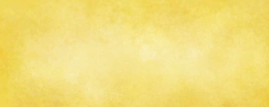 Yellow background paper with soft grunge border texture, gold paper with beige color center