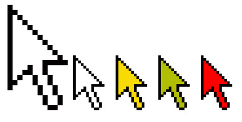 ドット絵ポインター ギザギザの矢印