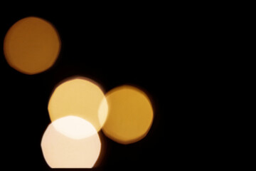 Blurred glare on a black background