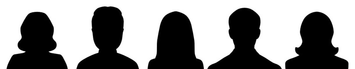 Menschen in Silhouette als Avatar © thingamajiggs