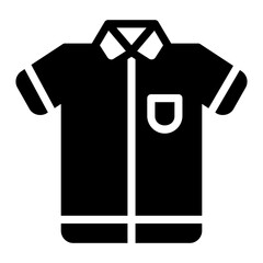 Shirt icon vector illustration in solid style for any projects