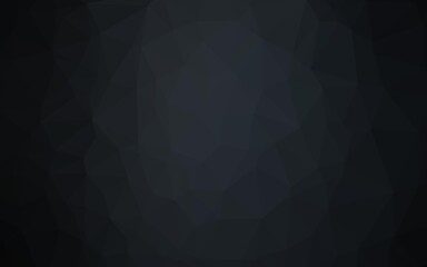 Obraz premium Dark Black vector abstract mosaic background.