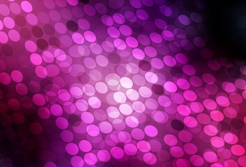 Dark Purple, Pink vector texture with disks.