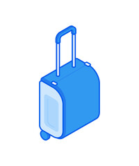 Colorful vector design of cartoon suitcase for travel concept