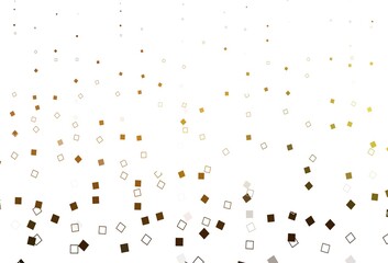 Light Yellow, Orange vector backdrop with lines, rectangles.