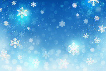 Naklejka na ściany i meble Christmas Snowflakes, Christmas background, Snowflakes backgrounds