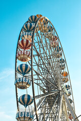 Ferris wheel in an amusement park in Thailand