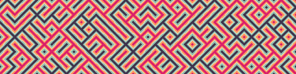 Abstract Geometric Pattern generative computational art illustration