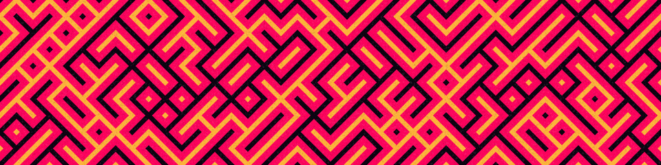 Abstract Geometric Pattern generative computational art illustration