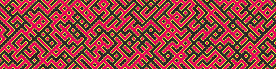 Abstract Geometric Pattern generative computational art illustration