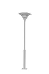 Street light pole isolated on a white background.