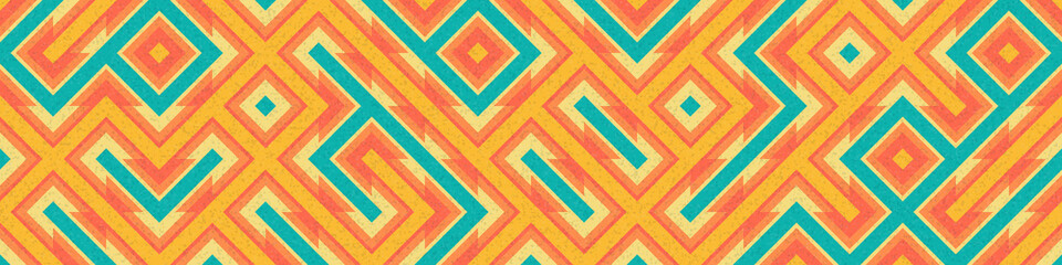 Abstract Geometric Pattern generative computational art illustration