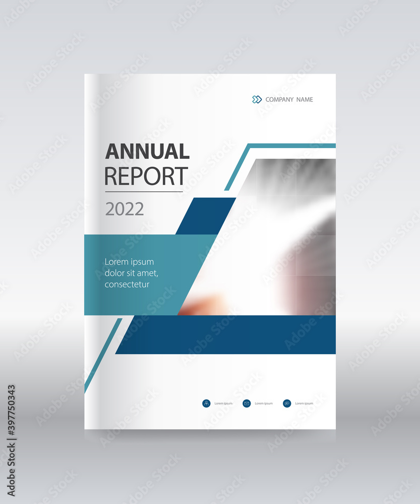 Poster abstract annual report brochure cover design template vector. and use for business company profile f