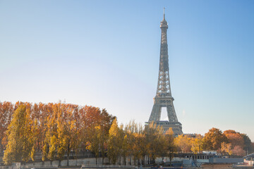 Eiffle Tower Paris France autumn