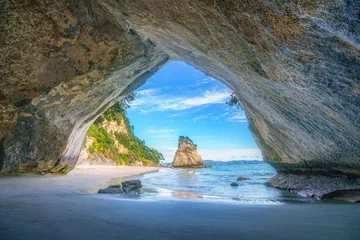 Foto op Plexiglas view from the cave at cathedral cove,coromandel,new zealand © Christian B.