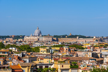 Fototapeta na wymiar City of Rome and Vatican Cityscape