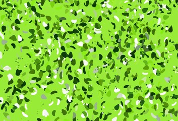Light green vector texture with random forms.