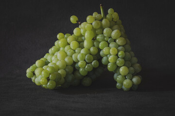 delicious fresh summer green grapes	
