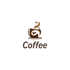 Coffee Cup drink logo image and vector creative design