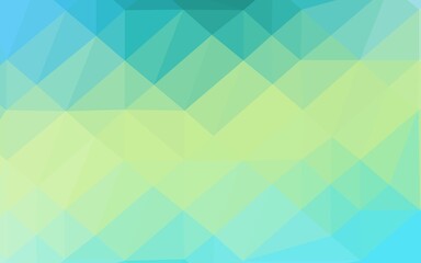 Light Green, Yellow vector low poly cover.