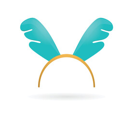 Fototapeta premium Reindeer horns head band. vector illustration