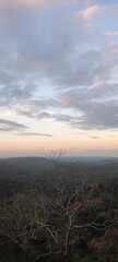 sunset over the mountain
