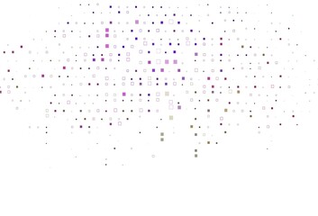 Light Pink, Green vector backdrop with lines, rectangles.