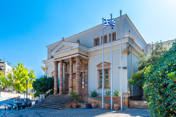 Obraz premium Koraes central public library view in Chios Island of Greece.