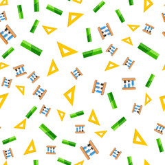 seamless pattern. Abstract Vector Illustration Back to School Poster Background. EPS10