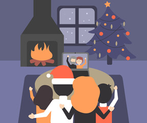 online Christmas greetings from home