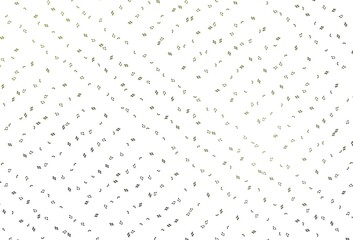 Light Green vector pattern with music elements.