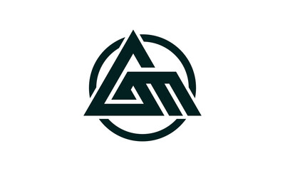 elegant brand letter G&M logo