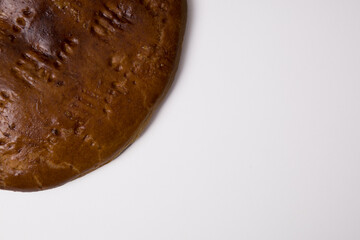 Ttraditional sweet homemade armenian cake gata. Armenian gata, Top view