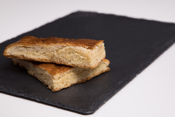 Ttraditional sweet homemade armenian cake gata. Armenian gata, Top view
